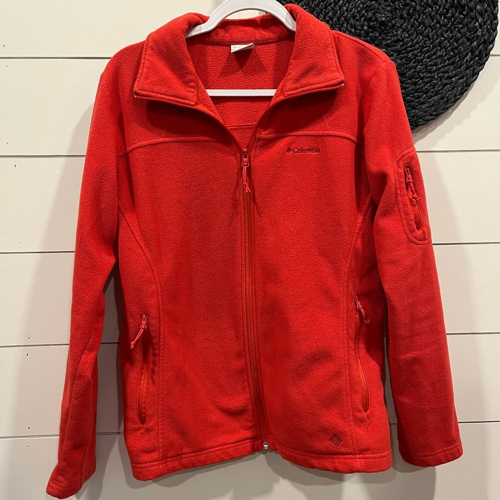 Columbia Zip Front Fleece Jacket L